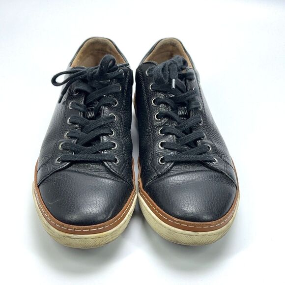Allen Edmonds PORTER DERBY Men\'s Sz 8.5 D Black Leather Casual Sneakers Shoes
